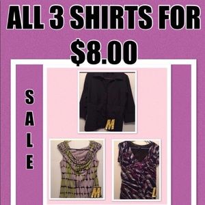 All three shirts for $8.00